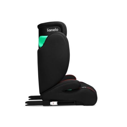 Lionelo - Fotelik samochodowy HUGO i-Size 100-150 cm czarny/czerwony