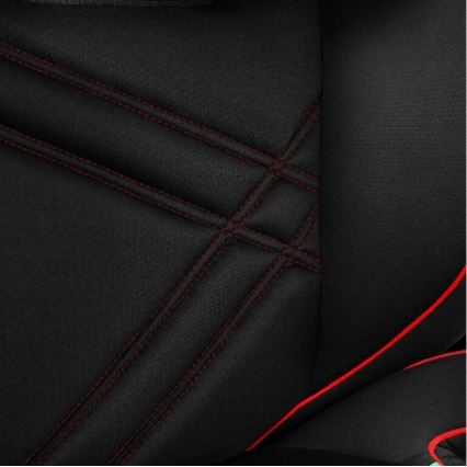 Lionelo - Fotelik samochodowy HUGO i-Size 100-150 cm czarny/czerwony