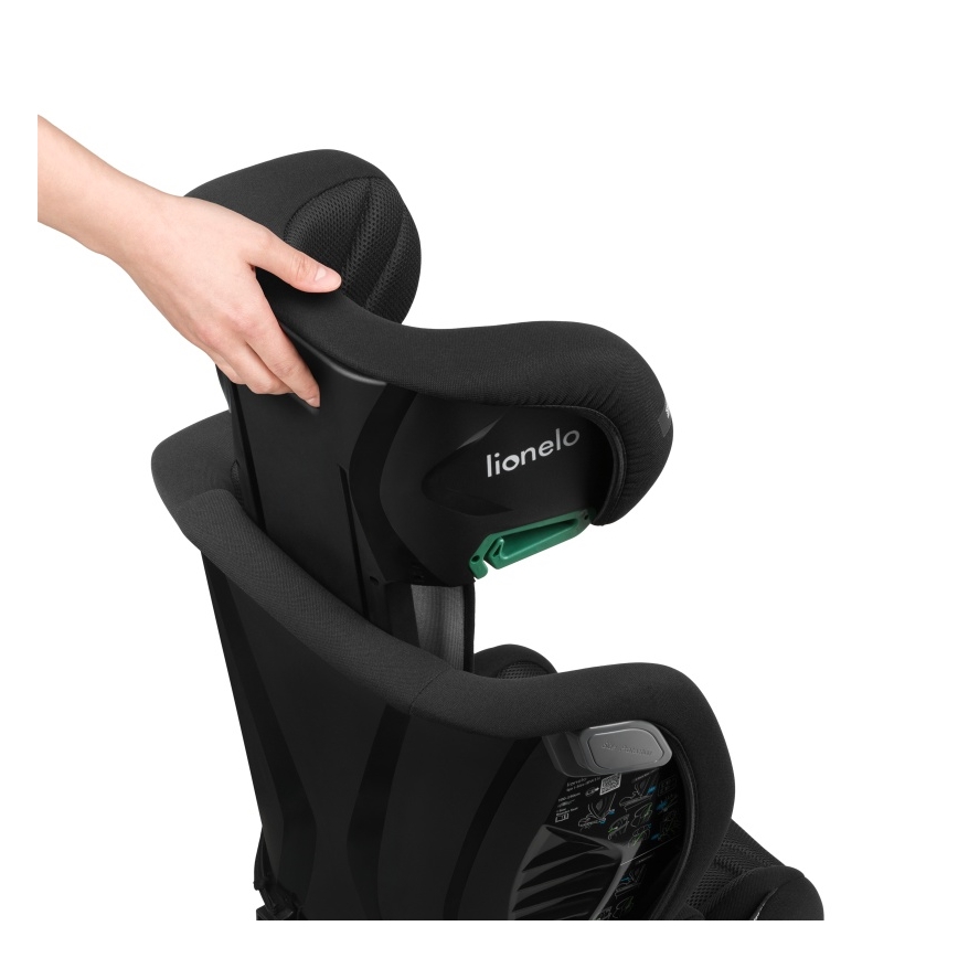 Lionelo - Fotelik samochodowy IGO i-Size 100-150 cm Czarny karbon