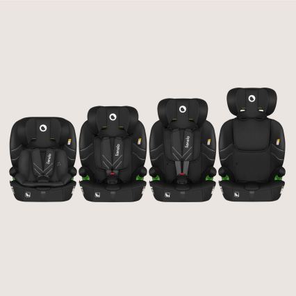 Lionelo - Fotelik samochodowy LEVI FIX i-Size 76-150 cm Czarny karbon