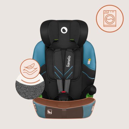 Lionelo - Fotelik samochodowy LEVI FIX i-Size 76-150 cm Kobaltowy