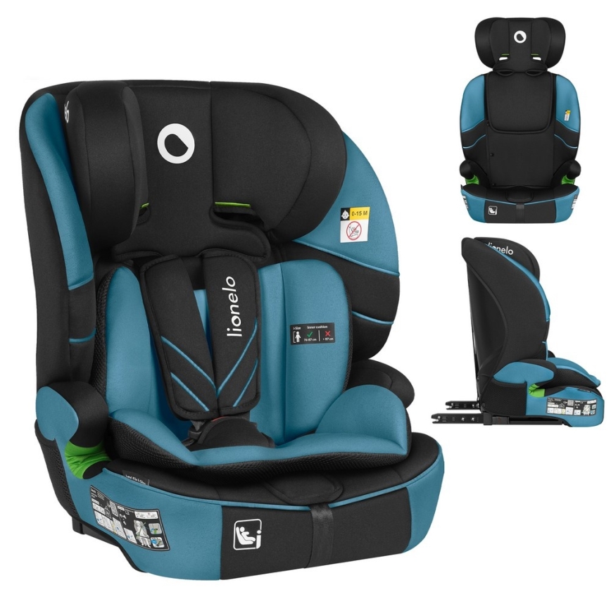 Lionelo - Fotelik samochodowy LEVI FIX i-Size 76-150 cm Kobaltowy