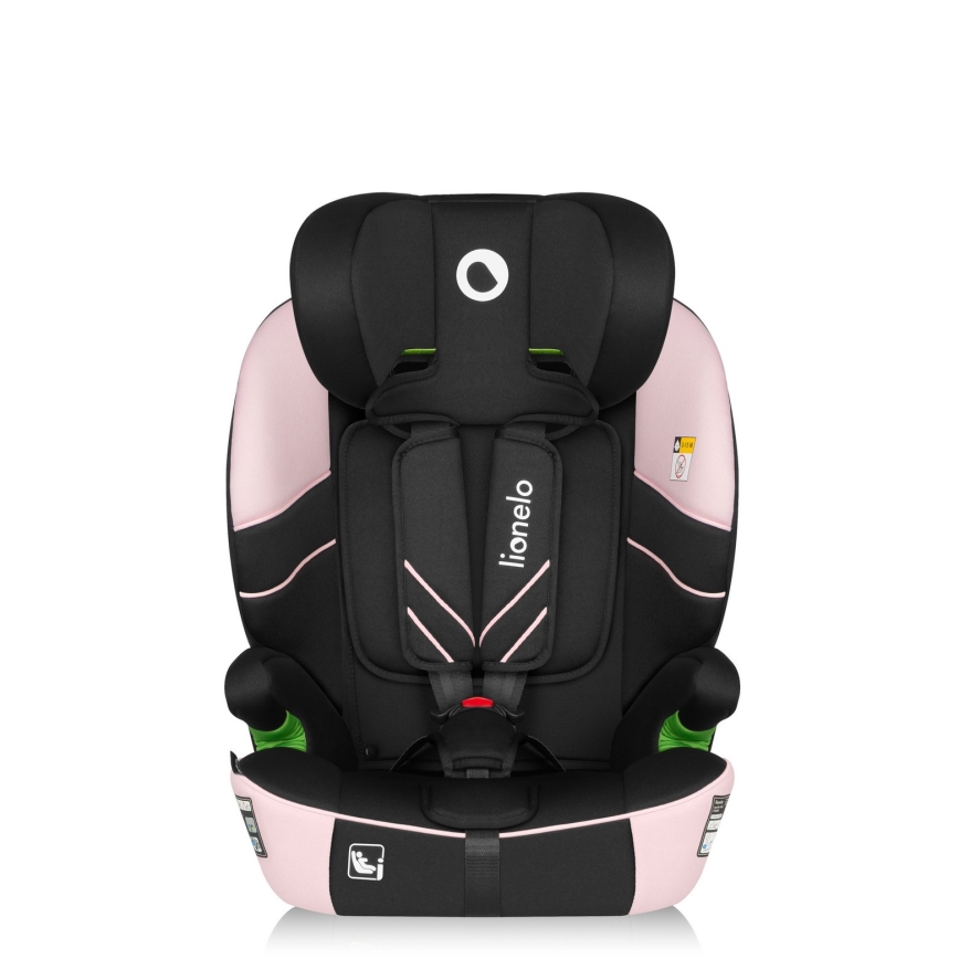 Lionelo - Fotelik samochodowy LEVI FIX i-Size 76-150 cm Pink Baby