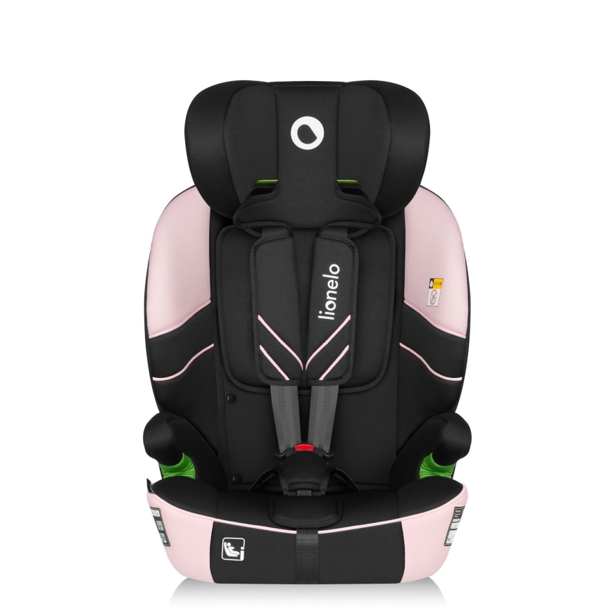 Lionelo - Fotelik samochodowy LEVI FIX i-Size 76-150 cm Pink Baby
