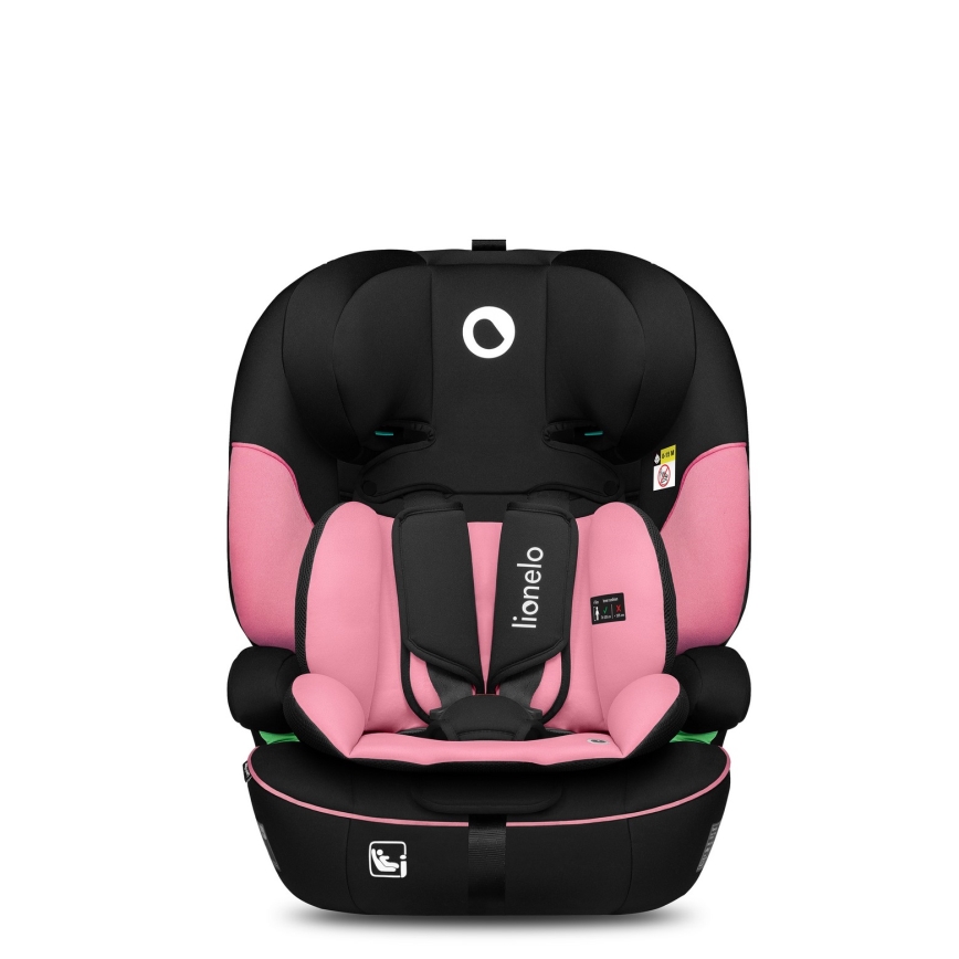 Lionelo - Fotelik samochodowy LEVI i-Size 76-150 cm Różowy Baby