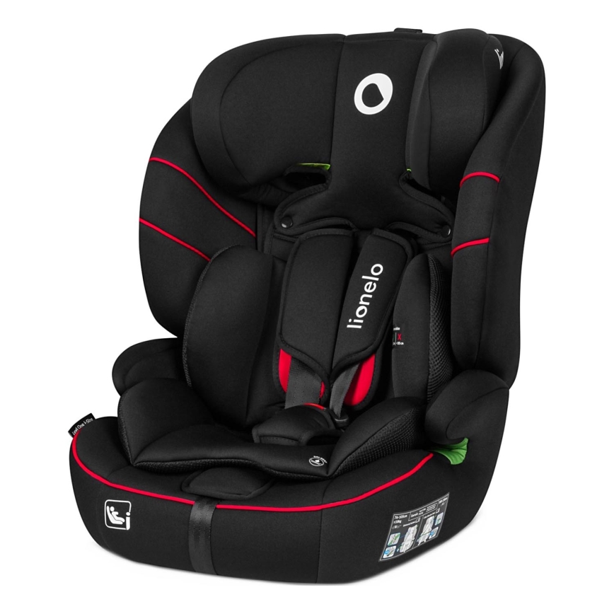 Lionelo - Fotelik samochodowy LEVI i-Size 76-150 cm Sportowy Czarny