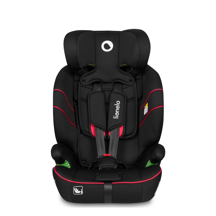 Lionelo - Fotelik samochodowy LEVI i-Size 76-150 cm Sportowy Czarny