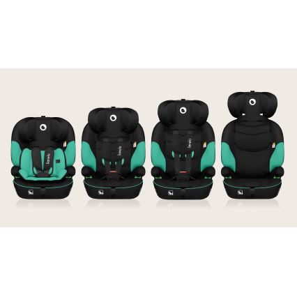 Lionelo - Fotelik samochodowy LEVI i-Size 76-150 cm Zielony Szmaragd