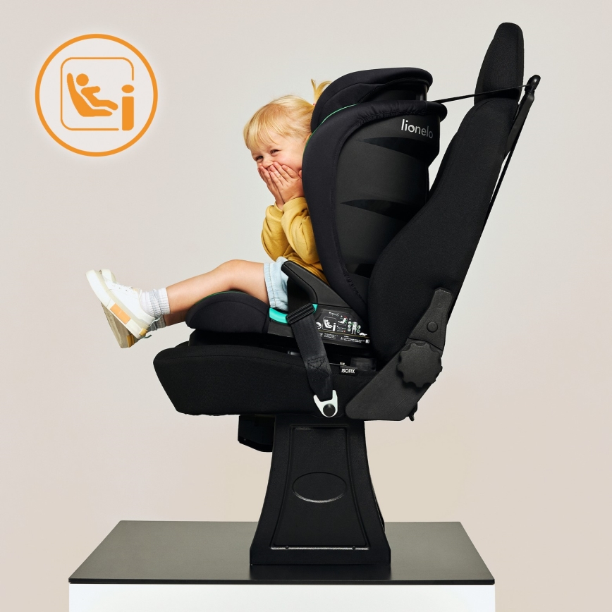 Lionelo - Fotelik samochodowy NEAL i-Size 100-150 cm Bordowy