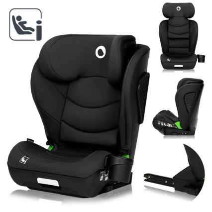 Lionelo - Fotelik samochodowy NEAL i-Size 100-150 cm Czarny Carbon