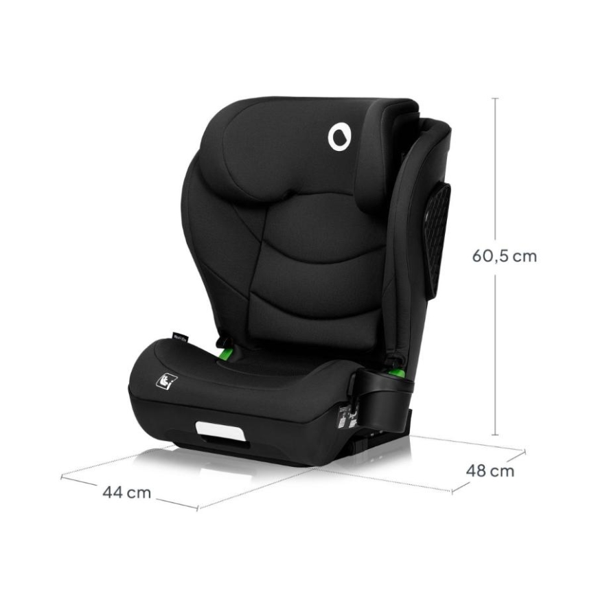 Lionelo - Fotelik samochodowy NEAL i-Size 100-150 cm Czarny Carbon