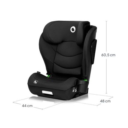 Lionelo - Fotelik samochodowy NEAL i-Size 100-150 cm Czarny Karbon