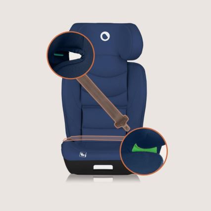 Lionelo - Fotelik samochodowy NEAL i-Size 100-150 cm Granatowy
