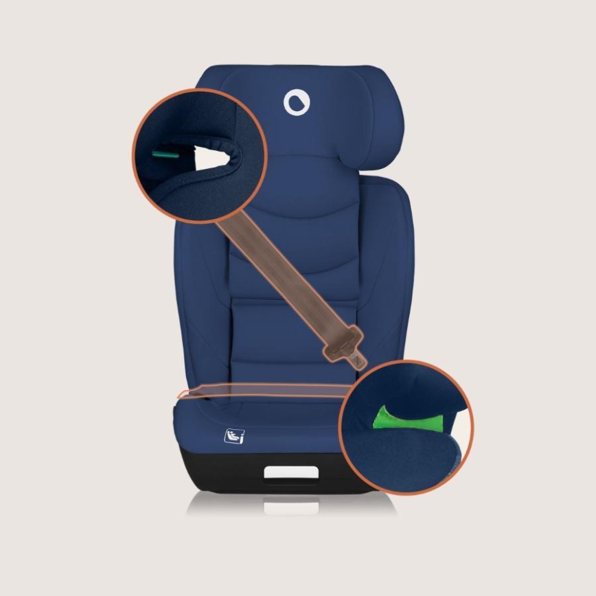 Lionelo - Fotelik samochodowy NEAL i-Size 100-150 cm Granatowy