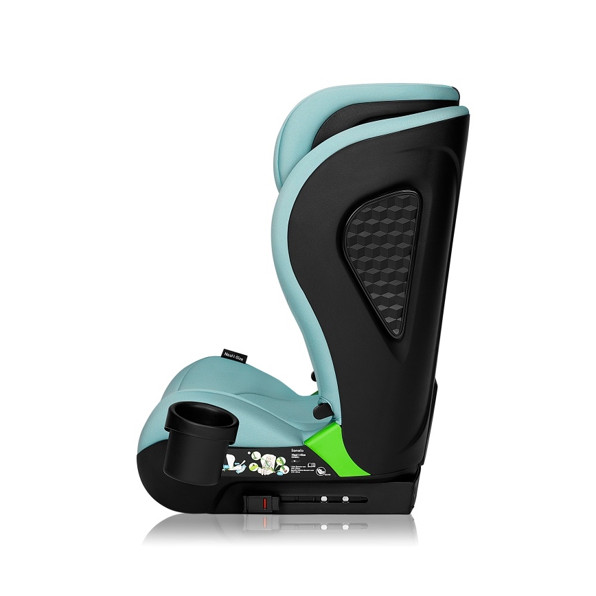 Lionelo - Fotelik samochodowy NEAL i-Size 100-150 cm turkusowo-zielony