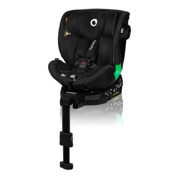 Lionelo - Fotelik samochodowy obrotowy z bazą HARMONY i-Size 40-150 cm czarny
