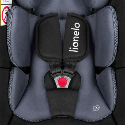 Lionelo - Fotelik samochodowy z bazą ASTRID SET i-Size 40-87 cm Czarny/Szary