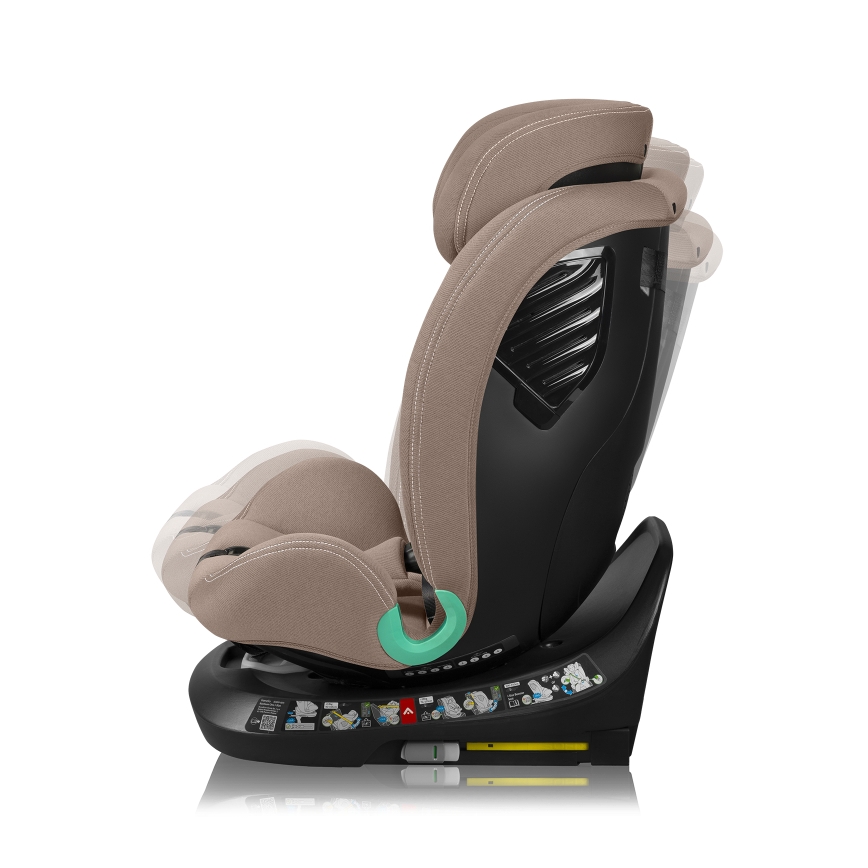 Lionelo - Fotelik samochodowy z obrotową bazą BASTIAAN ONE i-Size 40-150 cm Piaskowy beż