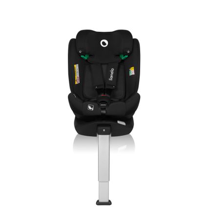 Lionelo - Obrotowy fotelik samochodowy z bazą BRAAM AIR i-Size 40-150 cm Czarny Carbon
