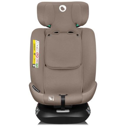 Lionelo - Obrotowy fotelik samochodowy z bazą BASTIAAN ONE i-Size 40-150 cm piaskowy beż