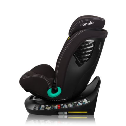Lionelo - Fotelik samochodowy z obrotową bazą BASTIAAN ONE i-Size 40-150 cm Czarny Carbon