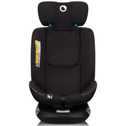 Lionelo - Fotelik samochodowy z obrotową bazą BASTIAAN ONE i-Size 40-150 cm Czarny Carbon