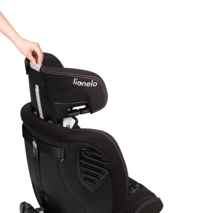 Lionelo - Fotelik samochodowy z obrotową bazą BASTIAAN ONE i-Size 40-150 cm Czarny Carbon