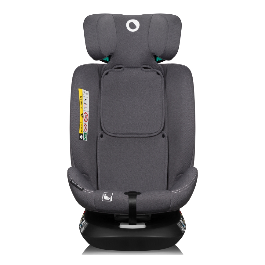 Lionelo - Obrotowy fotelik samochodowy z bazą BASTIAAN ONE i-Size 40-150 cm Szary Kamień