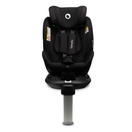 Lionelo - Fotelik samochodowy z obrotową bazą ANTOON PLUS i-Size 40-105 cm Black Onyx