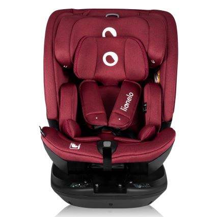 Lionelo - Fotelik samochodowy z obrotową bazą BASTIAAN i-Size 40-150 cm burgundowy