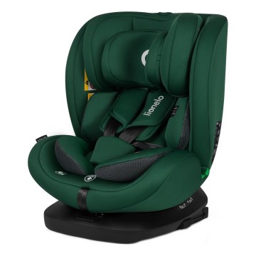 Lionelo - Fotelik samochodowy z obrotową bazą BASTIAAN i-Size 40-150 cm Green Forest