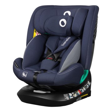 Lionelo - Fotelik samochodowy z obrotową bazą BASTIAAN ONE i-Size 40–150 cm Granatowy