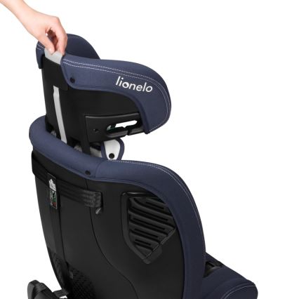 Lionelo - Fotelik samochodowy z obrotową bazą BASTIAAN ONE i-Size 40–150 cm Granatowy