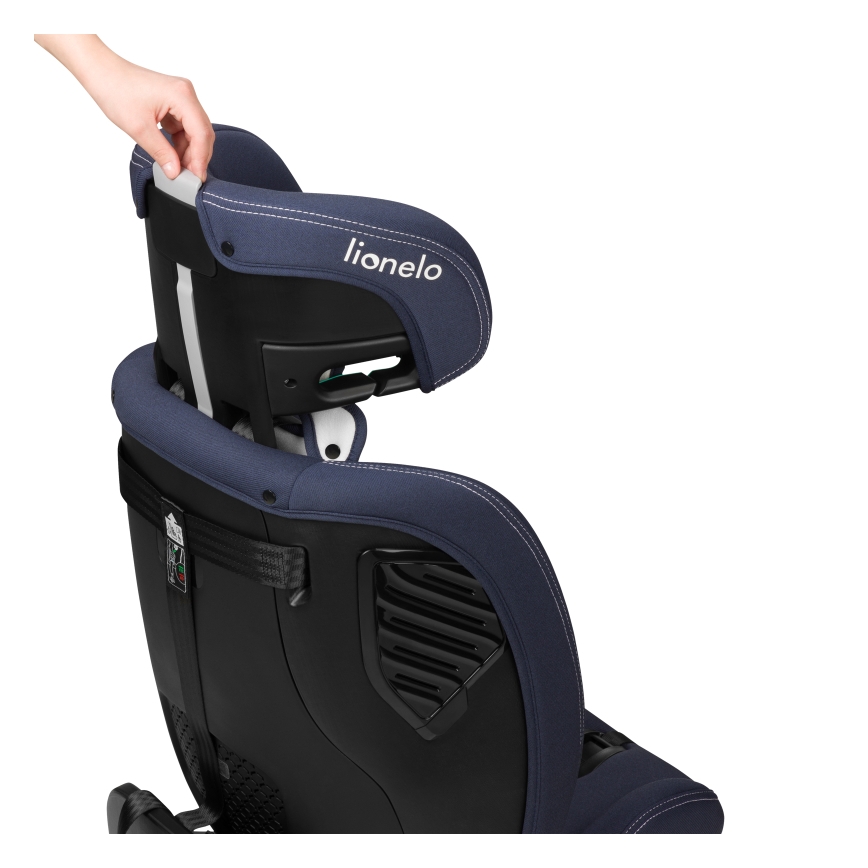 Lionelo - Fotelik samochodowy z obrotową bazą BASTIAAN ONE i-Size 40–150 cm Granatowy