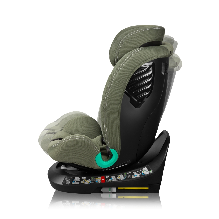 Lionelo - Fotelik samochodowy z obrotową bazą BASTIAAN ONE i-Size 40-150 cm oliwkowy