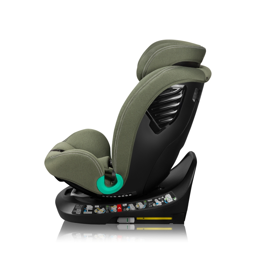 Lionelo - Fotelik samochodowy z obrotową bazą BASTIAAN ONE i-Size 40-150 cm oliwkowy