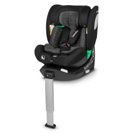 Lionelo - Fotelik samochodowy z obrotową bazą BRAAM i-Size 40-150 cm Czarny Karbon