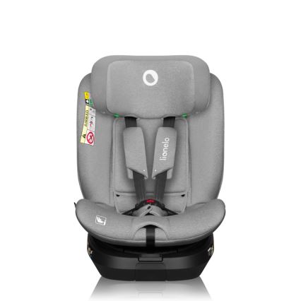 Lionelo - Fotelik samochodowy z obrotową bazą BRAVE i-Size 40-150 cm Grey Stone