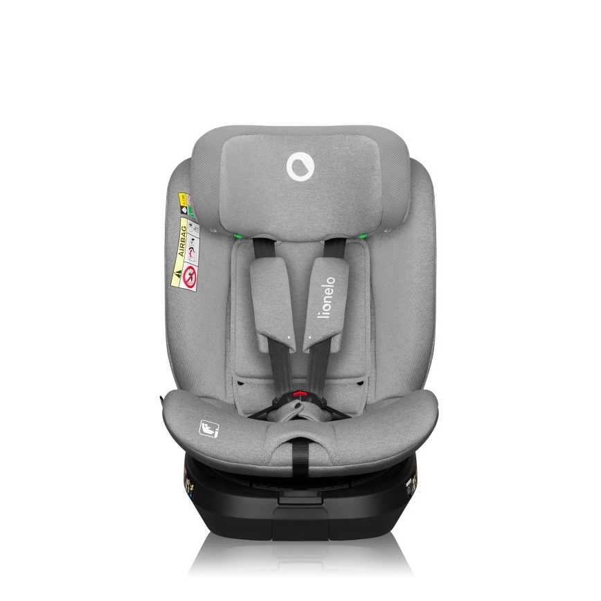 Lionelo - Fotelik samochodowy z obrotową bazą BRAVE i-Size 40-150 cm Grey Stone