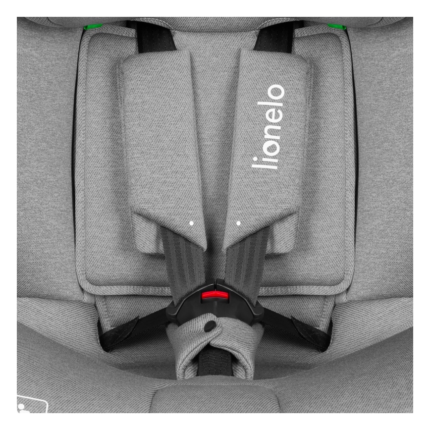 Lionelo - Fotelik samochodowy z obrotową bazą BRAVE i-Size 40-150 cm Grey Stone