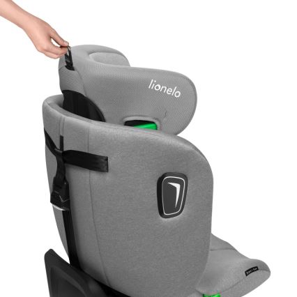 Lionelo - Fotelik samochodowy z obrotową bazą BRAVE i-Size 40-150 cm Grey Stone