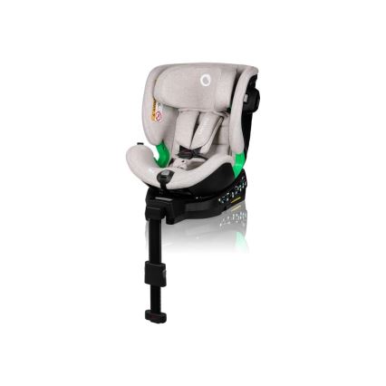 Lionelo - Fotelik samochodowy z obrotową bazą HARMONY i-Size 40-150 cm beżowy