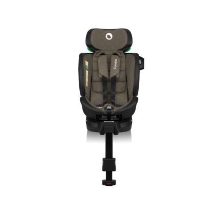 Lionelo - Fotelik samochodowy z obrotową bazą HARMONY i-Size 40-150 cm czarny/oliwkowy