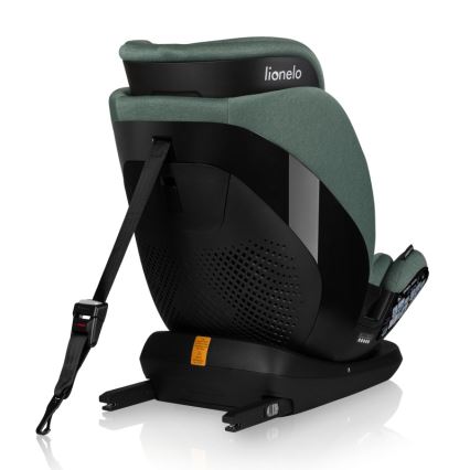 Lionelo - Obrotowy fotelik samochodowy LAVENDER i-Size 76-150 cm z bazą, pistacjowy