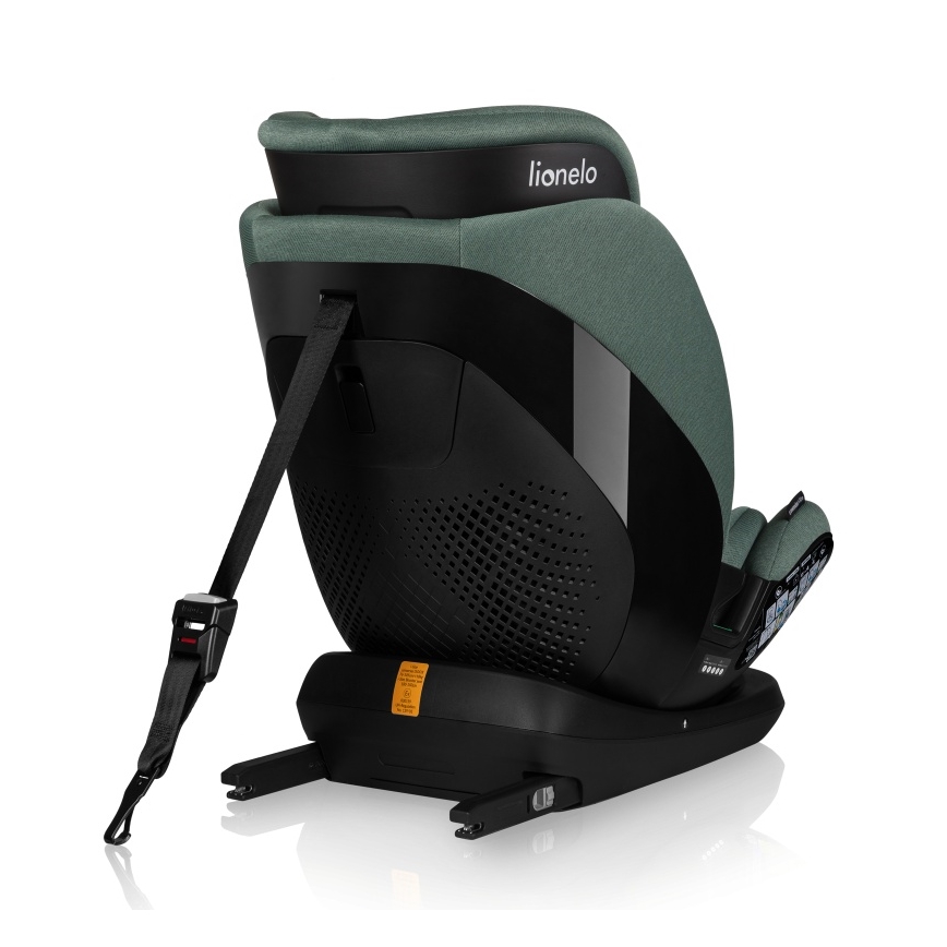 Lionelo - Obrotowy fotelik samochodowy LAVENDER i-Size 76-150 cm z bazą, pistacjowy