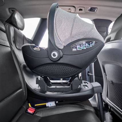 Lionelo - Fotelik samochodowy z obrotową bazą MOXIE SET i-Size 40-87 cm Beżowy (Sand)