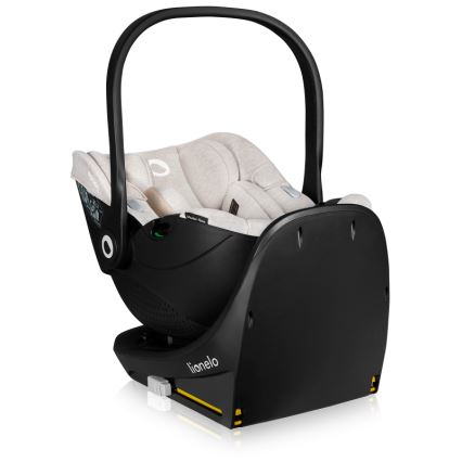 Lionelo - Fotelik samochodowy z obrotową bazą MOXIE SET i-Size 40-87 cm Beżowy (Sand)