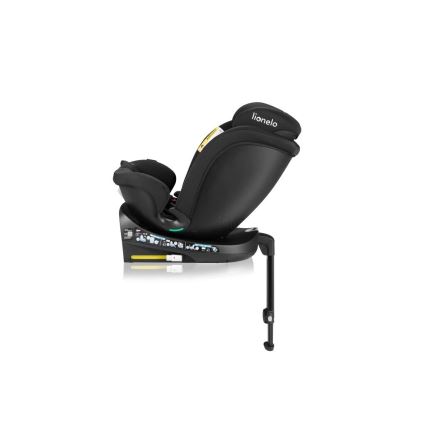 Lionelo - Fotelik samochodowy z obrotową bazą NAVY i-Size 40-150 cm czarny