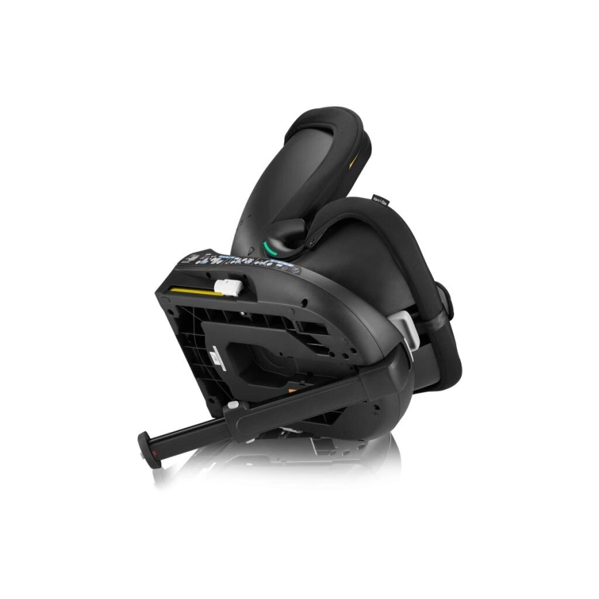 Lionelo - Fotelik samochodowy z obrotową bazą NAVY i-Size 40-150 cm czarny