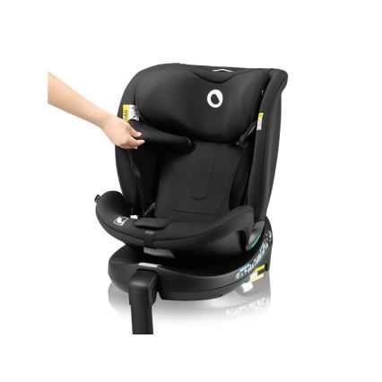 Lionelo - Fotelik samochodowy z obrotową bazą NAVY i-Size 40-150 cm czarny